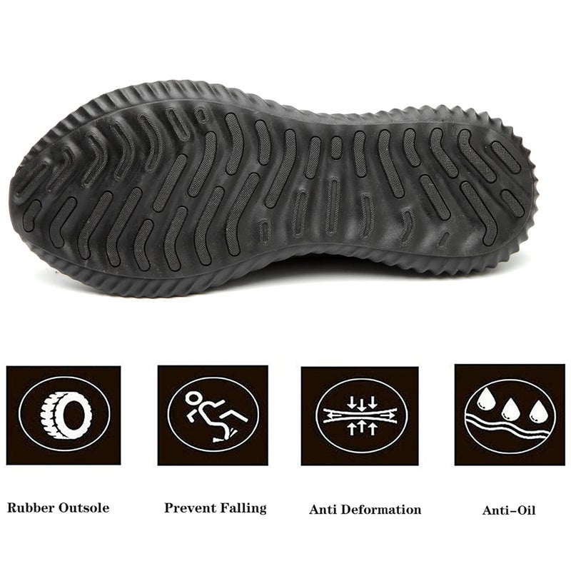 Drecage Steel Toe Safety Shoes for Women Men Work Shoes Industrial & Construction Sneakers Puncture Proof Lightweight Working Shoes - Image 4